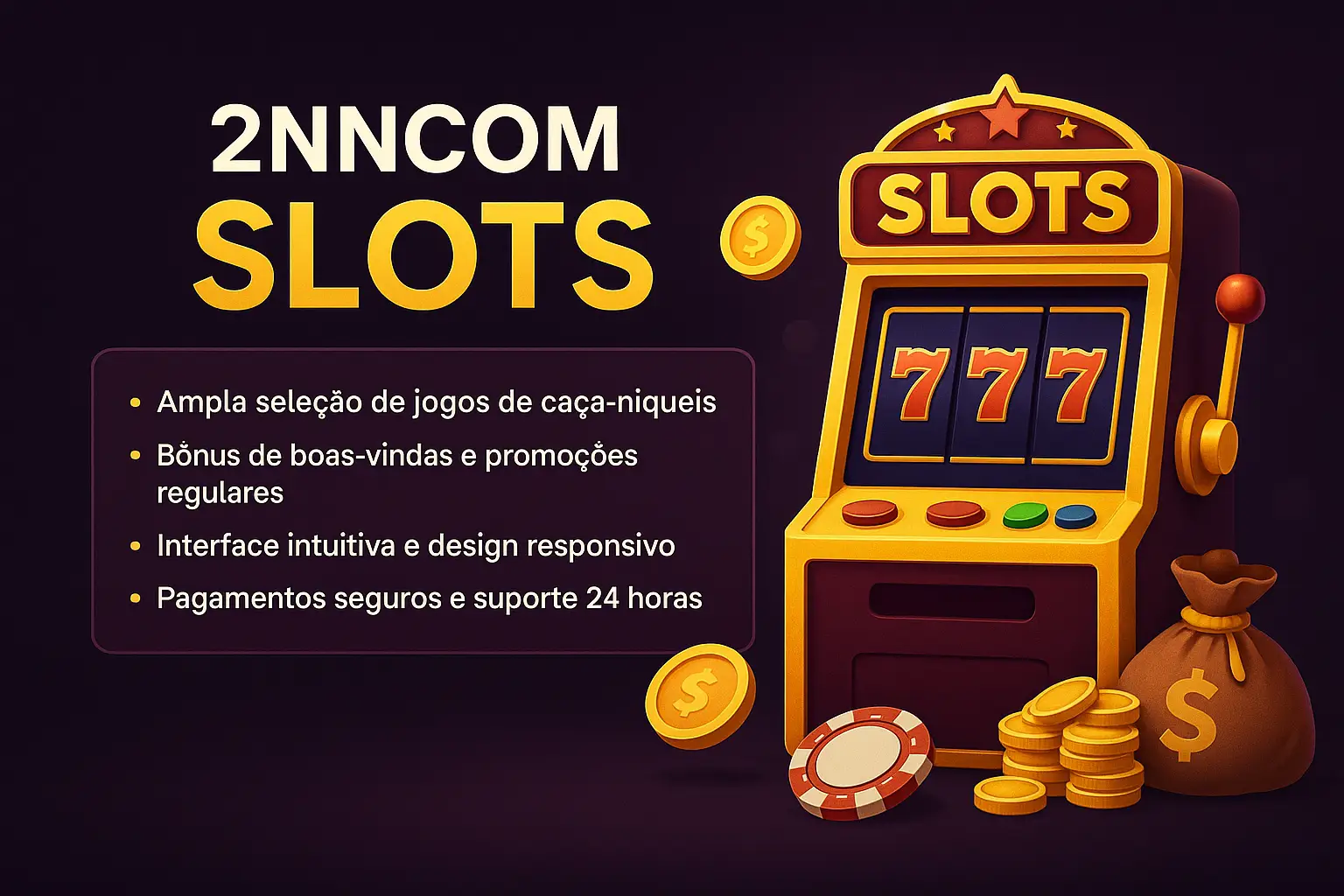 Explore o mundo das slot machines no 2NNCOM Casino